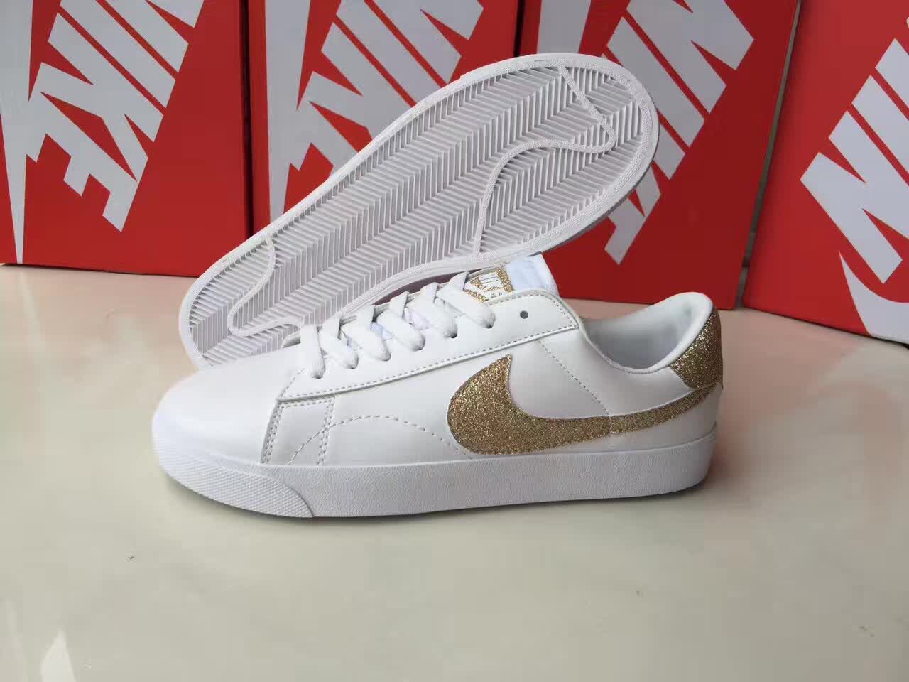Nike Blazer 4 Low White Gold Shoes